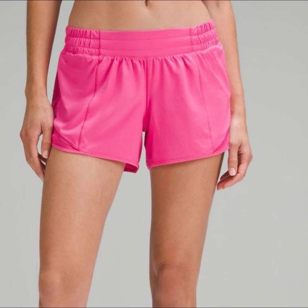 Hotty Hot Sonic Pink Lululemon shorts
